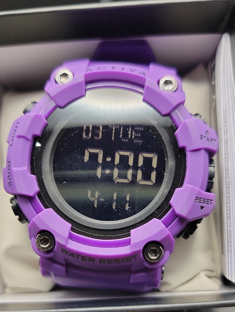 NWT Activa ACW1968-012 Kadron X Invicta Digital Men's Purple Sports Watch - 53mm - Picture 3 of 8